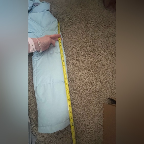 Women’s GAP down filled powder blue color puffer jacket. - Picture 11 of 11